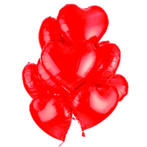 Ballons Heart Shaped